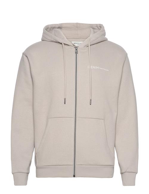 Se Tom Tailor Zipper Hoodie Jacket Tom Tailor Grey ved Booztlet