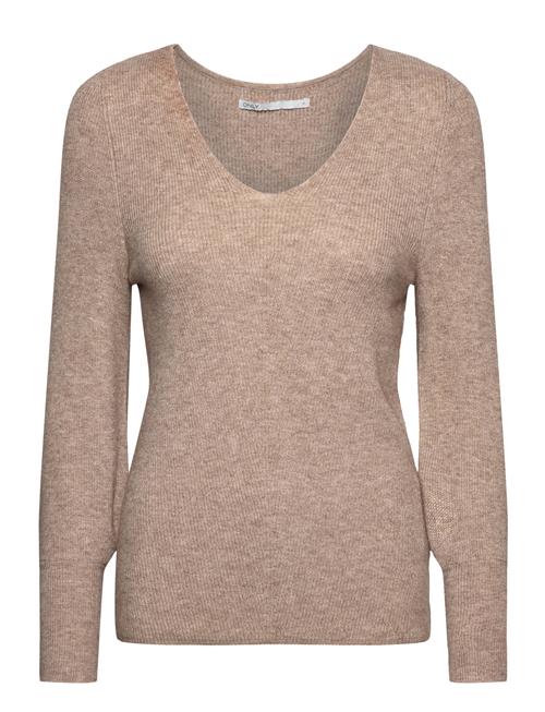 ONLY Onlatia L/S V-Neck Cuff Knt Noos ONLY Beige