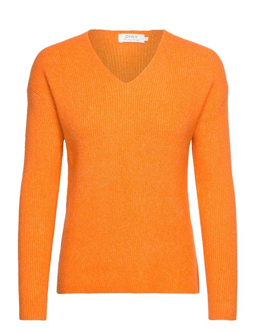 ONLY Onlcamilla V-Neck L/S Pullover Knt Noos ONLY Orange