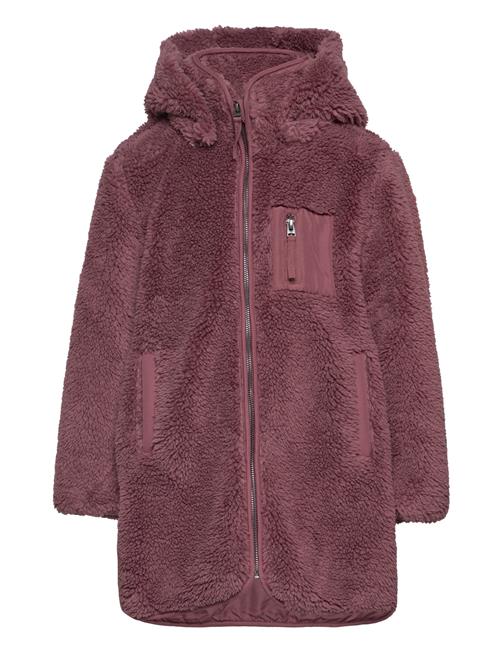 Se Kids Only Kmgnewsascha Sherpa Hood Jacket Cp Otw Kids Only Purple ved Booztlet