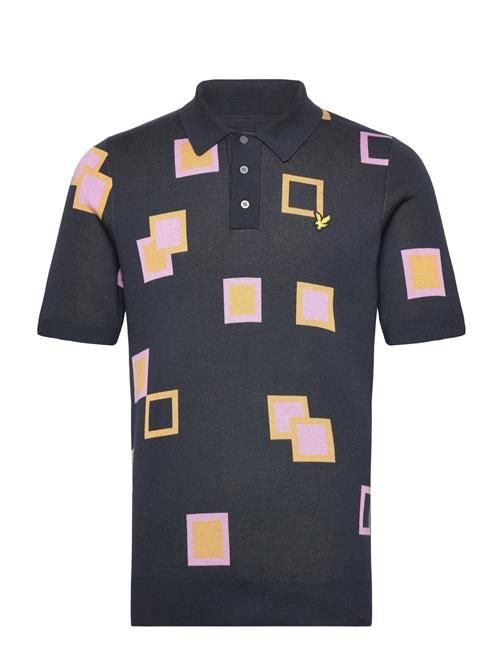 Lyle & Scott Sport Square Knit Polo Lyle & Scott Sport Navy