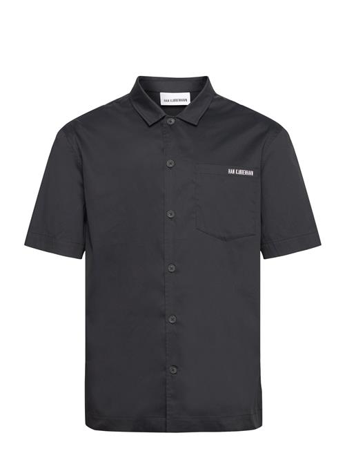 HAN Kjøbenhavn Logo Camp-Collar Shirt HAN Kjøbenhavn Black