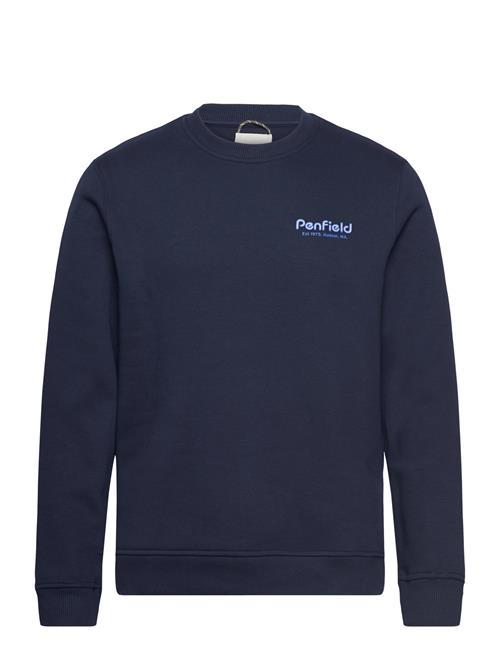 Se Penfield Penfield Sunset Mountain Back Graphic Crew Neck Sweat Penfield Navy ved Booztlet