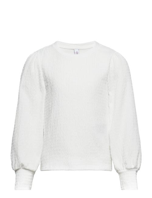 Vero Moda Girl Vmlina Ls O-Neck Top Jrs Girl Vero Moda Girl White