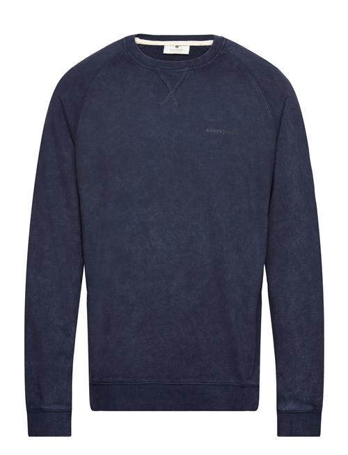 Se Anerkjendt Akruben Cotton Crew Sweat Anerkjendt Navy ved Booztlet