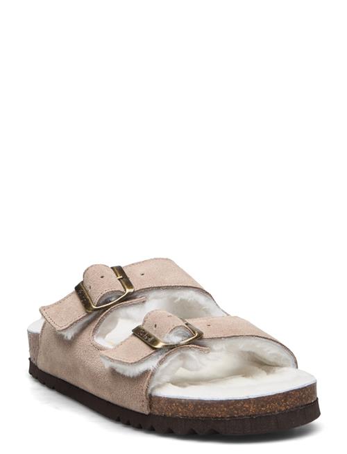 Se Scholl Sl Josephine Suede Dark Beige Scholl Beige ved Booztlet