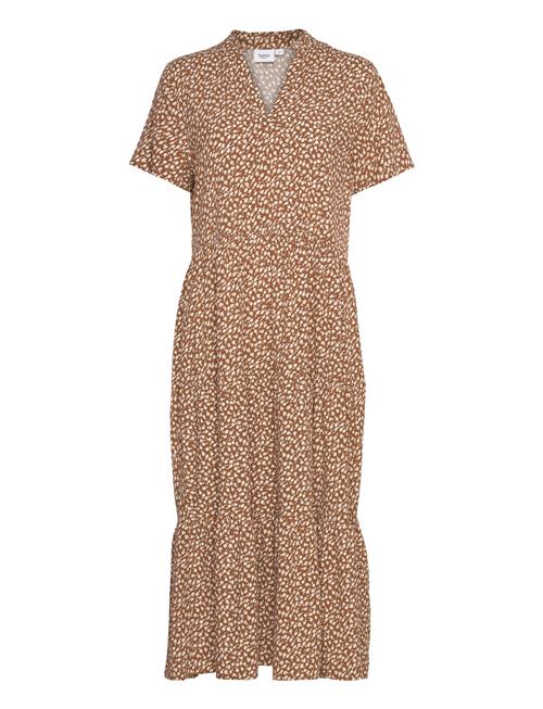 Saint Tropez Edasz Ss Maxi Dress Saint Tropez Brown