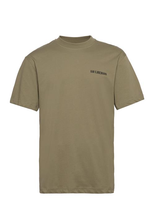 HAN Kjøbenhavn Script Logo Boxy S/S Tee HAN Kjøbenhavn Khaki