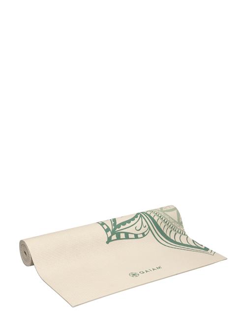 Se Gaiam Gaiam Vintage Green Point Yoga Mat 5Mm Classic Printed Gaiam Green ved Booztlet