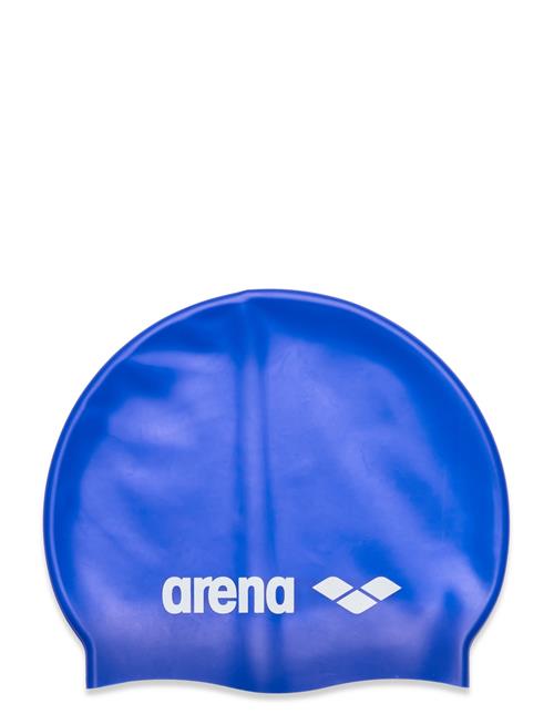 Se Arena Classic Silic Jr Black-Silver Arena Blue ved Booztlet