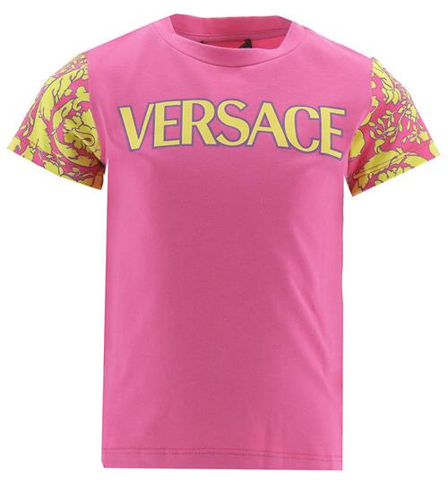 Se Versace Versace T-shirt - Fuchia m. Gul ved KidsWorld