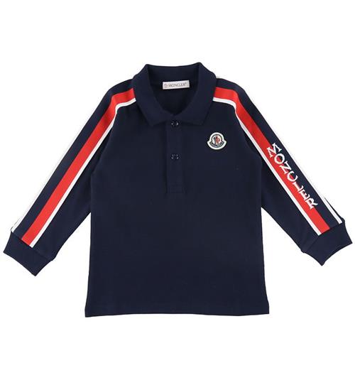 Moncler Moncler Polobuse - Navy m. RÃ¸d