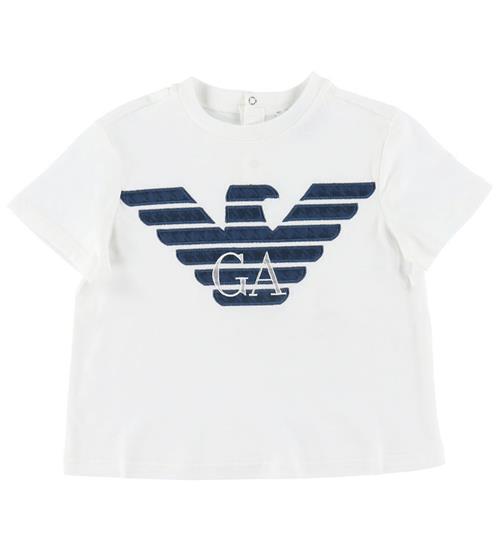 Emporio Armani Emporio Armani T-shirt - Hvid/Navy m. Logo