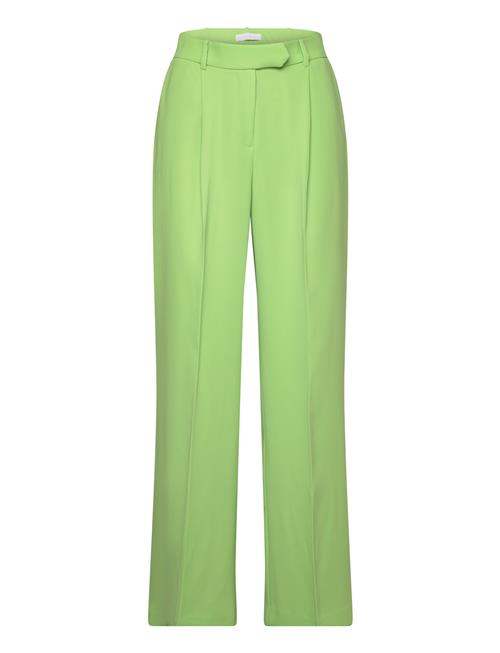 Mango Wideleg Pleated Trousers Mango Green