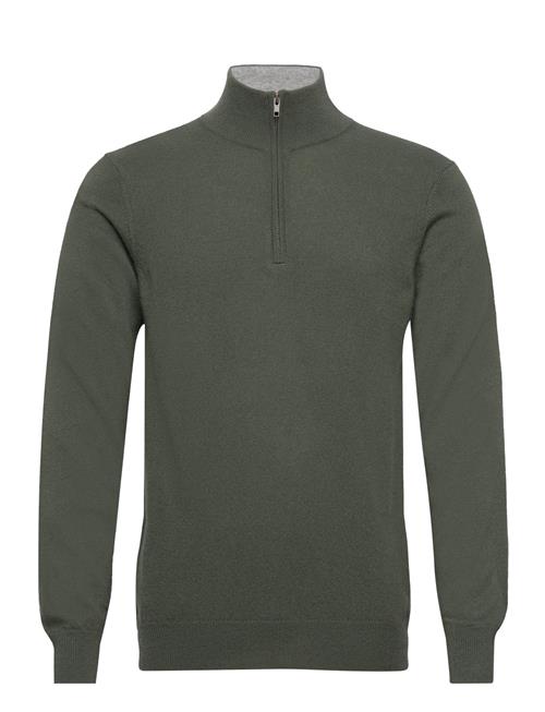 Davida Cashmere Man Half Zip Davida Cashmere Khaki