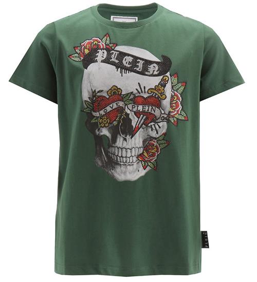 Philipp Plein Philipp Plein T-shirt - GrÃ¸n m. Print/Similisten