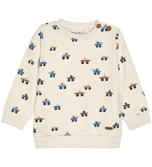 Se Minymo Minymo Sweatshirt - Sandshell m. Biler ved KidsWorld