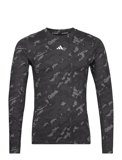 Tf Aop Ls Tee Adidas Performance Black