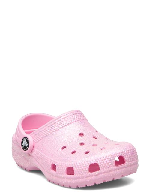 Se Crocs Classic Glitter Clog T Crocs Pink ved Booztlet