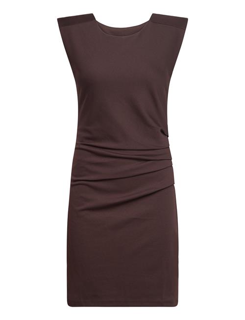 Kaffe India Round-Neck Dress Kaffe Brown