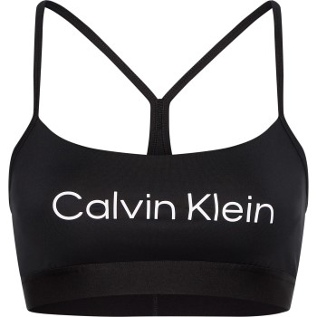 Calvin Klein Bh Sport Essentials Low Support Bra Sort polyester Large Dame