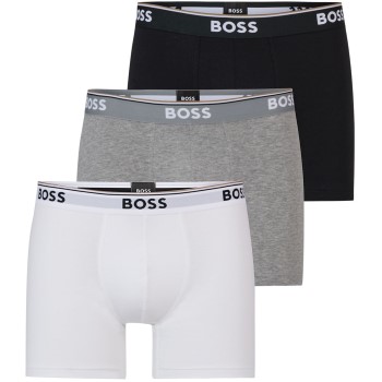 BOSS 3P Cotton Stretch Boxer Brief Long Flerfarvet bomuld Medium Herre