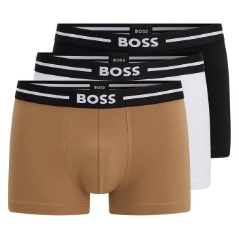 BOSS 3P Trunk Bold Sort/brun bomuld X-Large Herre