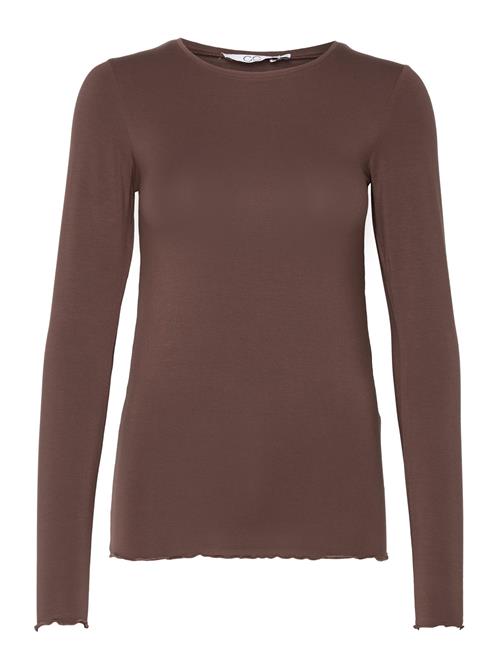 Se Coster Copenhagen Cc Heart Sofia Round Neck Blouse Coster Copenhagen Brown ved Booztlet