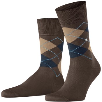 Burlington Strømper Manchester Mercerised Cotton Sock Brun Str 40/46 Herre