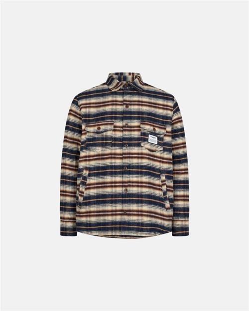 Skjorte "flannel" | 100 bomuld | Navy