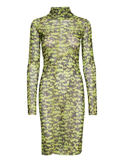 Se Mads Nørgaard Jersey Mesh Barnau Dress Aop Mads Nørgaard Green ved Booztlet