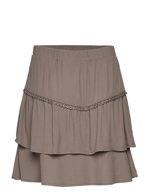 Se D6Chia Eyelet Mini Skirt Dante6 Grey ved Booztlet