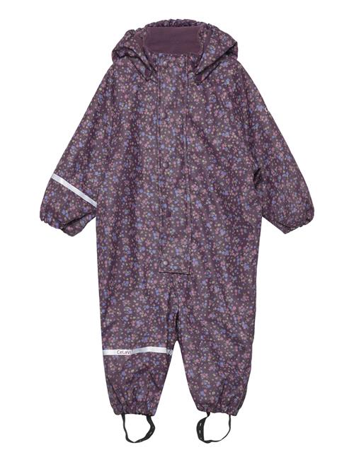 CeLaVi Rainwear Suit -Aop, W.fleece CeLaVi Purple