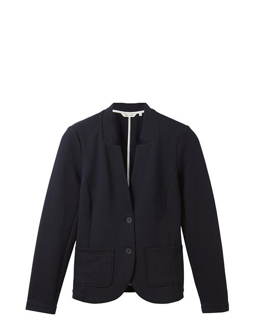 Se Tom Tailor Blazer Ottoman Structure Tom Tailor Navy ved Booztlet