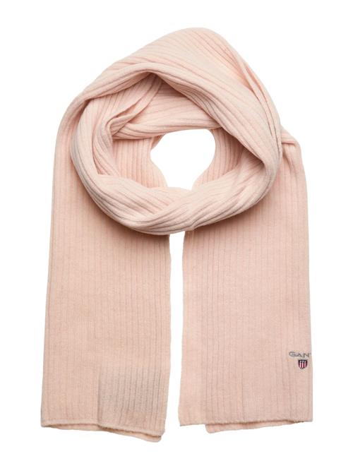 Se GANT Unisex. Wool Knit Scarf GANT Pink ved Booztlet