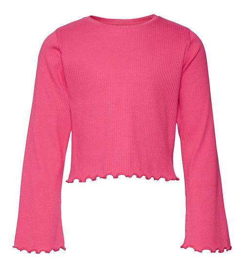 Se Vero Moda Girl Vero Moda Girl Bluse - Rib - Crop - VmLavender - Fuchsia Purple ved KidsWorld