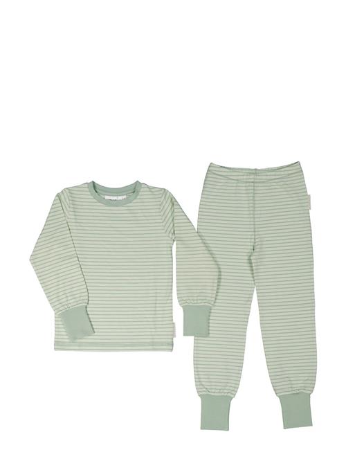 Geggamoja Two Pcs Pyjamas Classic Geggamoja Green