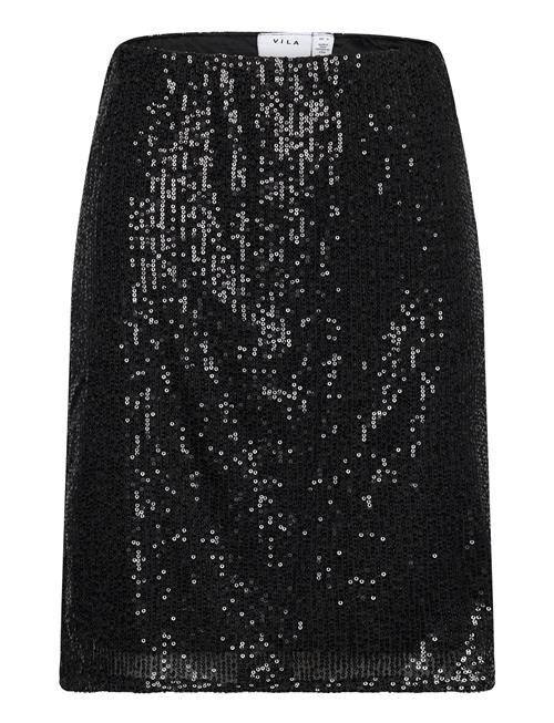 Vila Visparkling Hw Short Skirt/Ka Vila Black