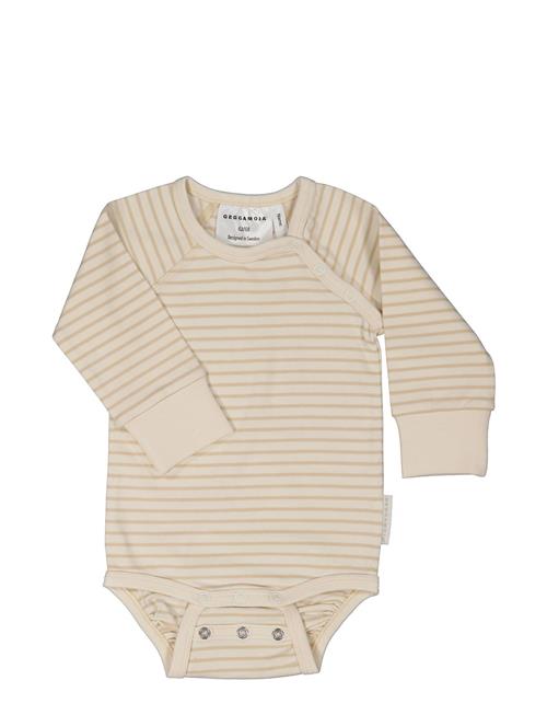 Se Baby Body L.s Classic Geggamoja Beige ved Booztlet