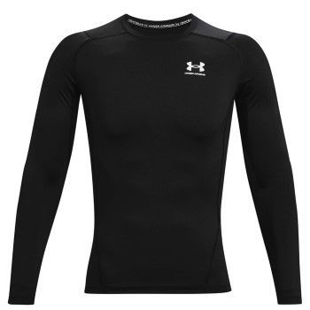 Se Under Armour HeatGear LS Compression Shirt Sort X-Large Herre ved Timarco