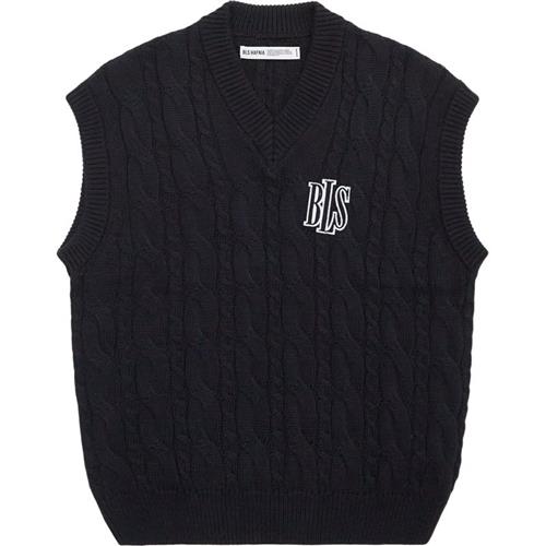 Se Bls Knit Vest Navy ved Quint