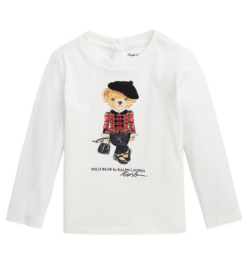 Polo Ralph Lauren Polo Ralph Lauren Bluse - Holiday - Hvid m. Bamse