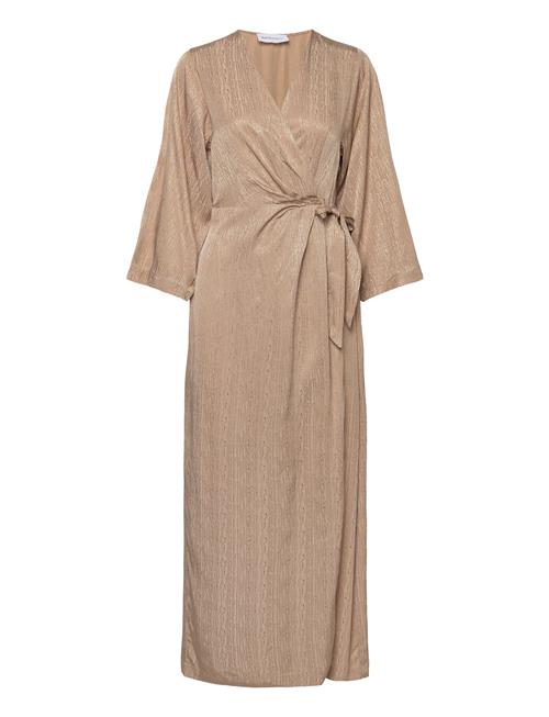 Selected Femme Slftyra 34 Ankle Wrap Dress B Selected Femme Brown