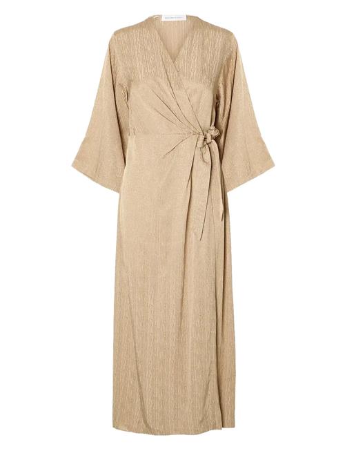 Slftyra 34 Ankle Wrap Dress B Selected Brown