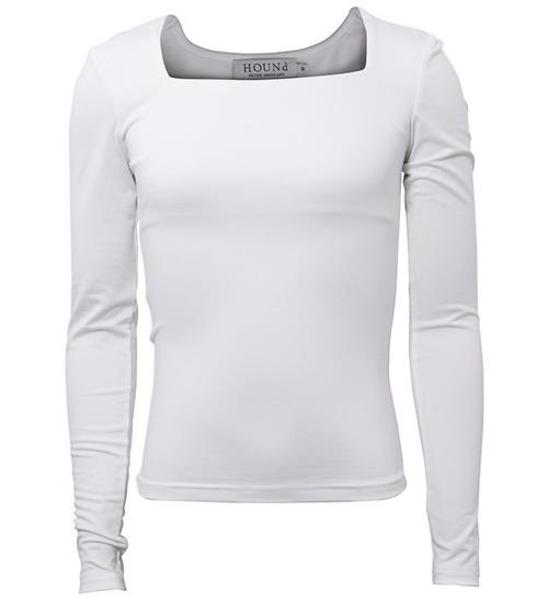 Se Hound Bluse l/Ã¦ - Basic Top - White ved KidsWorld