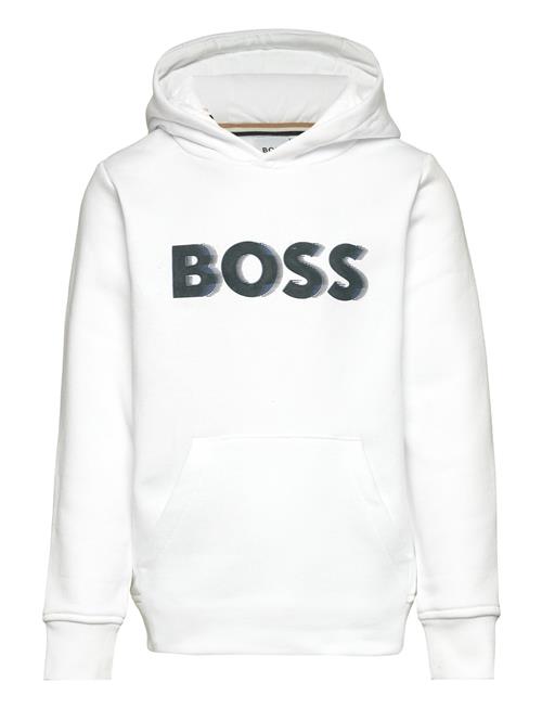 Se BOSS Sweatshirt BOSS White ved Booztlet