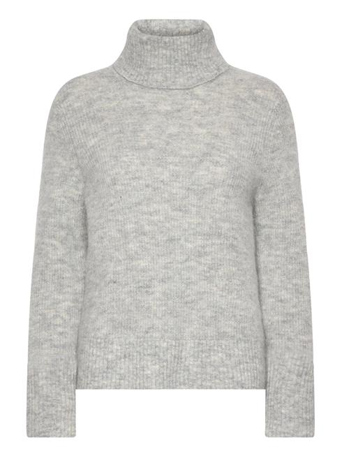 Selected Femme Slfsia Ras Ls Knit Rollneck Selected Femme Grey