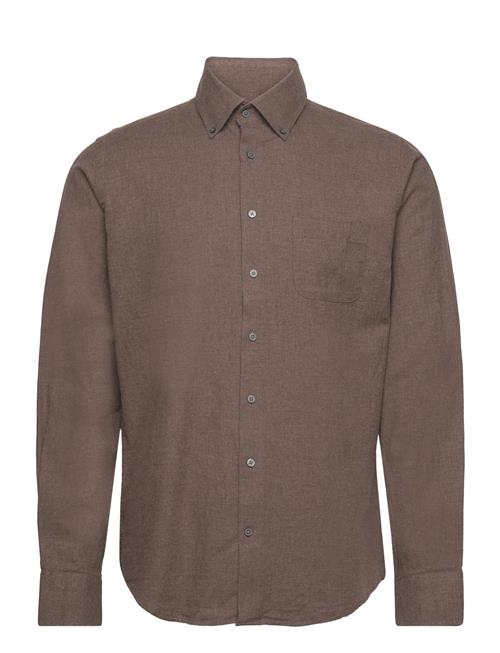 Bruun & Stengade Bs Cotton Casual Modern Fit Shirt Bruun & Stengade Brown