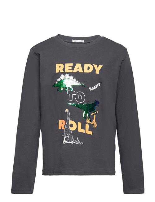 Se Tom Tailor Special Artwork Longsleeve Tom Tailor Grey ved Booztlet