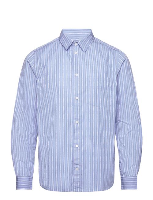 Timothy Tattoo Stripe Shirt WOOD WOOD Blue